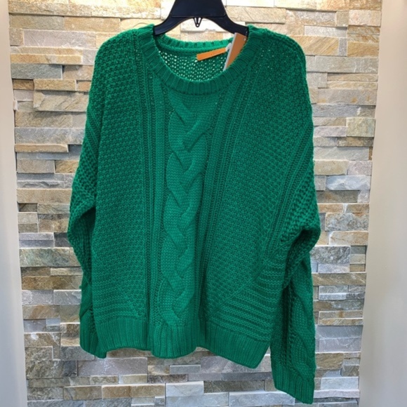 One A Mixed Knit Crew Neck Sweater - Picture 3 of 8